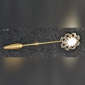Antique opal stick pin from 1920s to 1930s marked R.J., T2MISB2C